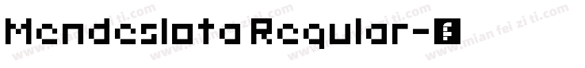 Mendeslota Regular字体转换